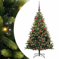 vidaXL Dirbtinė sulankstoma Kalėdų eglutė su 150 LED lemputių Žalia