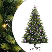 vidaXL Dirbtinė sulankstoma Kalėdų eglutė su 150 LED lemputių Žalia
