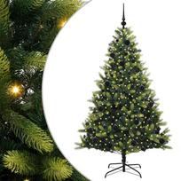 vidaXL Dirbtinis sulankstomas Kalėdų medis su 300 LED Žalia 180 cm