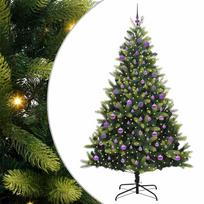 vidaXL Dirbtinis sulankstomas Kalėdų medis su 300 LED Žalia 180 cm