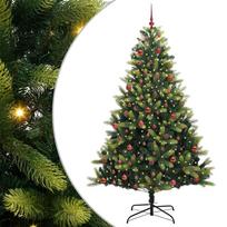 vidaXL Dirbtinis sulankstomas Kalėdų medis su 300 LED Žalia 210 cm