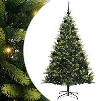 vidaXL Dirbtinis sulankstomas Kalėdų medis su 300 LED Žalia 210 cm