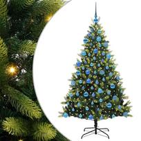 vidaXL Dirbtinis sulankstomas Kalėdų medis su 300 LED Žalia 180 cm