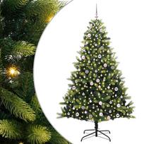 vidaXL Dirbtinis sulankstomas Kalėdų medis su 300 LED Žalia 240 cm