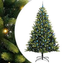 vidaXL Dirbtinis sulankstomas Kalėdų medis su 300 LED Žalia 240 cm