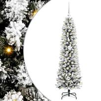 vidaXL Dirbtinė Kalėdų eglutė Balta 150 cm PVC ir Metalas ir Plastikas