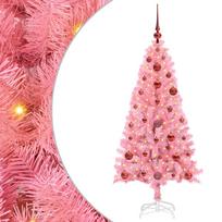 vidaXL Kalėdų eglutė Rožinė 120 cm PVC