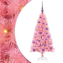 vidaXL Kalėdų eglutė Rožinė 120 cm PVC
