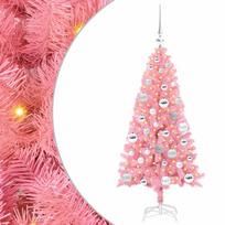 vidaXL Kalėdų eglutė Rožinė 120 cm PVC