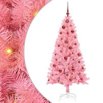 vidaXL Kalėdų eglutė Rožinė 150 cm PVC