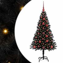 vidaXL Kalėdų eglutė Juoda 120 cm PVC