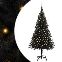 vidaXL Kalėdų eglutė Juoda 120 cm PVC