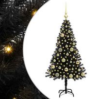 vidaXL Kalėdų eglutė Juoda 120 cm PVC