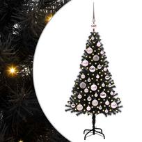 vidaXL Kalėdų eglutė Juoda 120 cm PVC