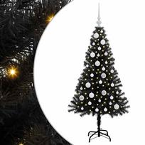 vidaXL Kalėdų eglutė Juoda 120 cm PVC