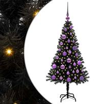 vidaXL Kalėdų eglutė Juoda 120 cm PVC