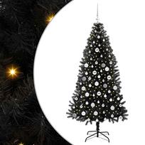 vidaXL Kalėdų eglutė Juoda 180 cm PVC