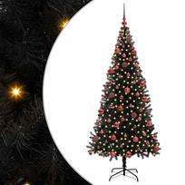 vidaXL Kalėdų eglutė Juoda 180 cm PVC