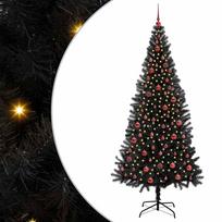 vidaXL Kalėdų eglutė Juoda 210 cm PVC