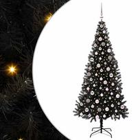 vidaXL Kalėdų eglutė Juoda 210 cm PVC