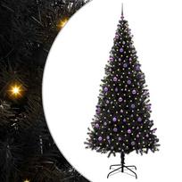 vidaXL Kalėdų eglutė Juoda 240 cm PVC