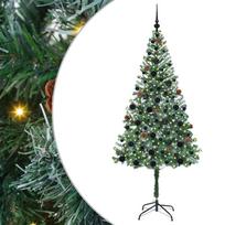 vidaXL Dirbtinė Kalėdų eglutė Žalia 180 cm PVC ir plienas