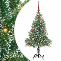 vidaXL Dirbtinė Kalėdų Eglė Su Sniegu ir LED Šviesa su 150 LED 150 cm