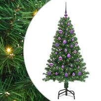 vidaXL Dirbtinė Kalėdų eglutė Žalia 150 cm PVC ir Plienas ir Plastikas
