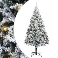 vidaXL Dirbtinė Kalėdų eglutė Balta 240 cm PVC ir Plienas ir Plastikas