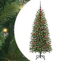 vidaXL Dirbtinė Kalėdų eglutė Žalia 150 cm PE ir PVC