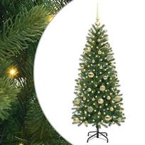 vidaXL Dirbtinė Kalėdų eglutė Žalia 150 cm PE ir PVC