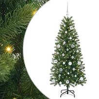 vidaXL Dirbtinė Kalėdų eglutė Žalia 150 cm PE ir PVC