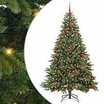 vidaXL Dirbtinė Kalėdų eglutė su 300 LED Žalia 180 cm PE ir PVC
