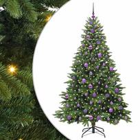 vidaXL Dirbtinė Kalėdų eglutė su 300 LED Žalia 180 cm PE ir PVC