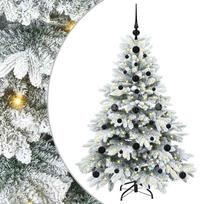vidaXL Dirbtinė Kalėdų eglutė su 150 LED Balta 120 cm PE ir PVC