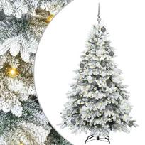 vidaXL Dirbtinė Kalėdų eglutė su 300 LED Balta 180 cm PE ir PVC