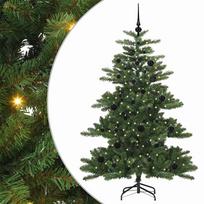 vidaXL Dirbtinė Sulankstoma Kalėdų Eglutė Žalia 150 cm PVC ir Plienas