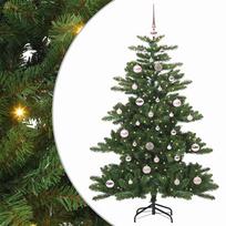 vidaXL Dirbtinė Sulankstoma Kalėdų Eglutė Žalia 150 cm PVC ir Plienas