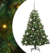 vidaXL Dirbtinė Kalėdų eglutė su 150 LED Žalia 150 cm PE ir PVC