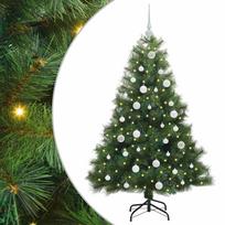 vidaXL Dirbtinė Kalėdų eglutė su 150 LED Žalia 150 cm PE ir PVC
