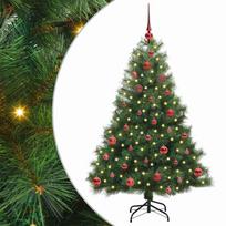 vidaXL Dirbtinė Kalėdų eglutė su 150 LED Žalia 150 cm PE ir PVC