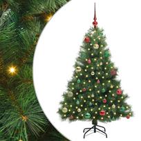 vidaXL Dirbtinė Kalėdų eglutė su 150 LED Žalia 150 cm PE ir PVC