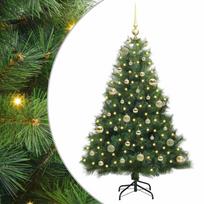 vidaXL Dirbtinė Kalėdų eglutė su 150 LED Žalia 150 cm PE ir PVC