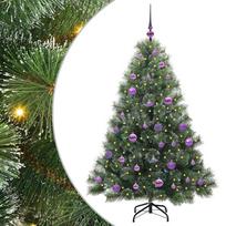 vidaXL Dirbtinė Kalėdų eglutė su 150 LED Žalia 150 cm PE ir PVC