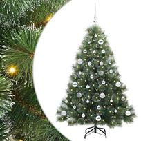 vidaXL Dirbtinė Kalėdų eglutė su 150 LED Žalia 150 cm PE ir PVC