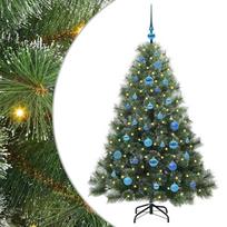 vidaXL Dirbtinė Kalėdų eglutė su 150 LED Žalia 150 cm PE ir PVC
