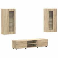 vidaXL TV spintelių komplektas FLORIN 3 vnt. 150 x 39 x 30 cm