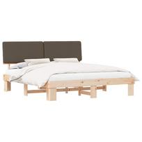 vidaXL Lovo rėmas su apmuštu galvūgaliu Tortora 180 x 200 cm