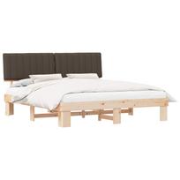 vidaXL Lovo rėmas su apmuštu galvūgaliu Tortora 180 x 200 cm
