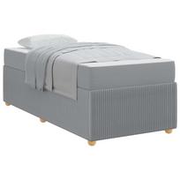 vidaXL Lovos rėmas Šviesiai pilka 80 x 200 cm audinys